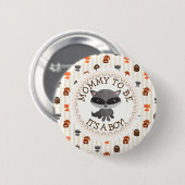 mammie om Button Woodland Aninmal Theme te zijn (Voorkant /achterkant)