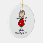 Mammie om keepaardversiering te zijn keramisch ornament (Rechts)