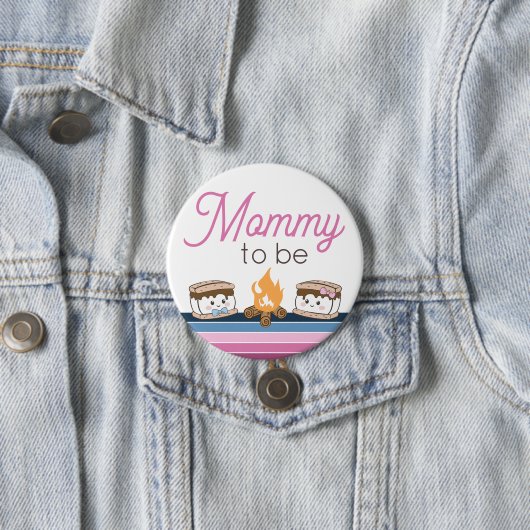 Mammie om S'meer speld Ronde Button 7,6 Cm (In situ)