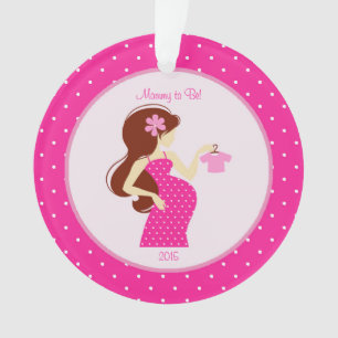 Mammie om zwanger te worden Aangepast versierd Ornament