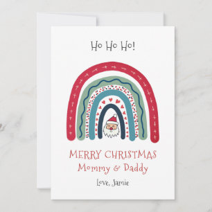 Mammie papa Kerstmis van Baby kaart