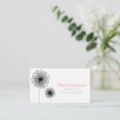 mammie roemenbloem moderne simpele contactkaartje (Staand voorkant)