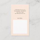 Mammie Roze Butterfly Visitekaartje (Achterkant)