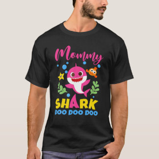 Mammie Shark Gift Cute Baby Shark Family Matching T-shirt