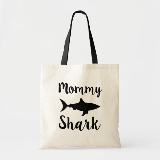 Mammie Shark grappige vrouwen Moeder canvas tas ca (Voorkant)