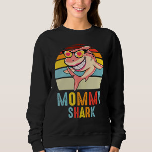 Mammie Shark Retro Shark Moederdag Trui