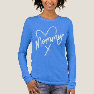Mammie Simple Modern Script Typography Heart Tri-Blend Shirt