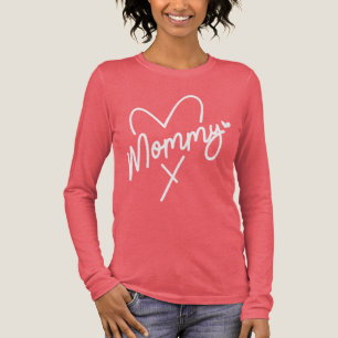 Mammie Simple Modern Script Typography Heart Tri-Blend Shirt