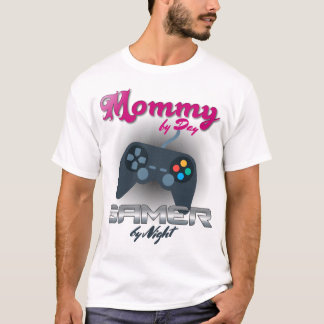 Mammie tegen Dag, Gamer tegen Nachtelijk Mannen Sn T-shirt