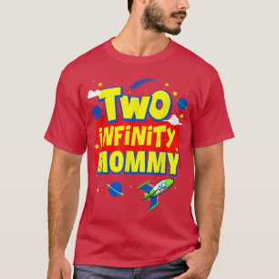 Mammie twee oneindig en na de geboorte-deorties t-shirt