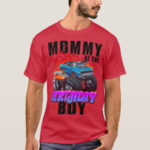 Mammie van de Birthday Boy Monster Truck Blaze Car T-shirt