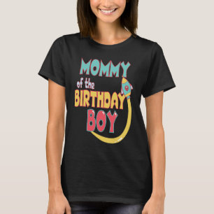 Mammie van de 'Birthday Boy Space Rocket Matching T-shirt