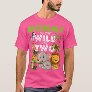 Mammie van de Wilde Twee Zoo Birthday Safari Oerwo T-shirt