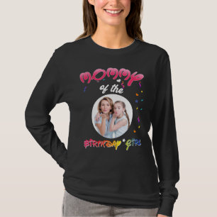 Mammie van het meisje van de geboorte op persoonli t-shirt