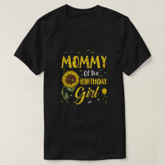 Mammie van het meisje van de geboorte Zonnebloem G T-shirt