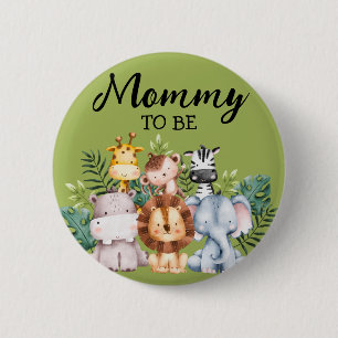 Mammie wordt   Baby shower Bosland Creatures Ronde Button 5,7 Cm