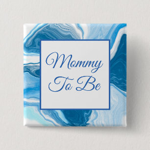 Mammie wordt   Button Baby shower van jongen