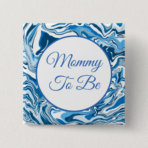 Mammie wordt   Button Baby shower van jongen