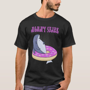 mammie zwemmen haai Donut Cute Merch T-shirt