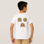 Mammie's kleine aap - Emoji T-shirt (Achterkant volledig)