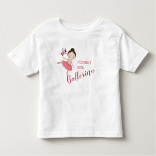 Mammie's kleine ballerina (Donkere bruine haar) Kinder Shirts