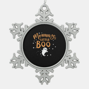 Mammie's Kleine Boe Halloween Klassiek Ontwerp Tin Sneeuwvlok Ornament