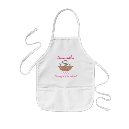 Mammie's kleine Helper Apron Kinder Schort (Voorkant)