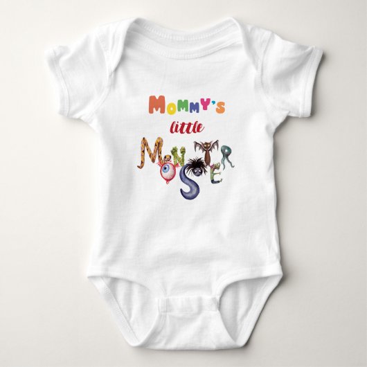 Mammie's kleine monster romper (Voorkant)