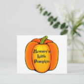 Mammie's kleine pompoen briefkaart (Staand voorkant)