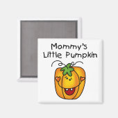 Mammie's kleine pompoen T-shirts en cadeautjes Magneet (Voorkant / Achterkant)