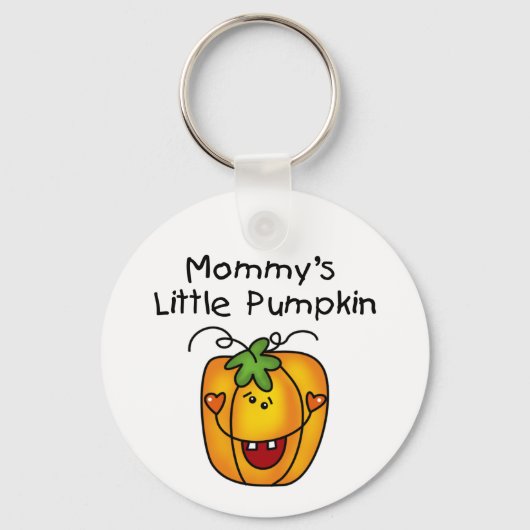 Mammie's kleine pompoen T-shirts en cadeautjes Sleutelhanger (Voorkant)