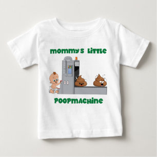 Mammie's kleine poopmachine baby T-shirt
