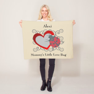 Mammie's Little Love Bug Personalized Blanket Fleece Deken