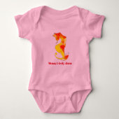 Mammie's Lucky Charm - seahorse baby bodysuit (Voorkant)