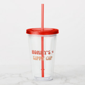 Mammie's Sippy Cup - Funny Wine Labels for New Mom Acryl Drinkbeker