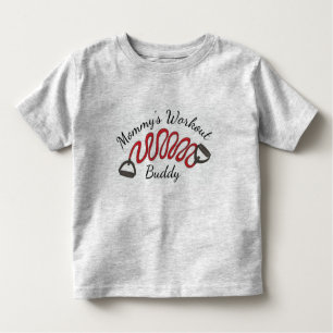Mammie's werkoutbudgettair oefent weerstandsverbod kinder shirts