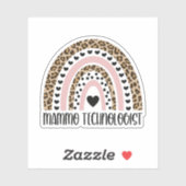 Mammo Technoloog, Mammo Tech, Mammografie Techniek Sticker (Vel)