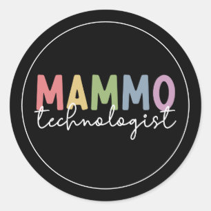 Mammo Technoloog Mammografie Tech Radiology Ronde Sticker