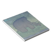 Mammoet met kalf notitieblok (Schuin)