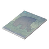 Mammoet met kalf notitieblok (Gedraaid)