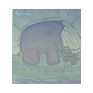 Mammoet met kalf notitieblok