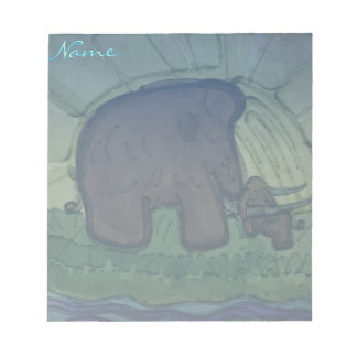 Mammoet met kalf notitieblok