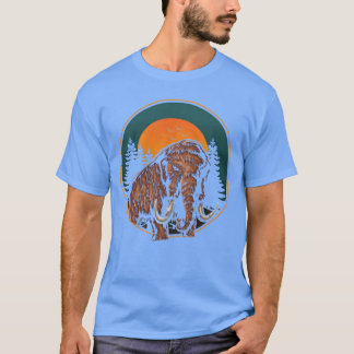 Mammoet Retro Prehistorisch Dier jongen T-shirt