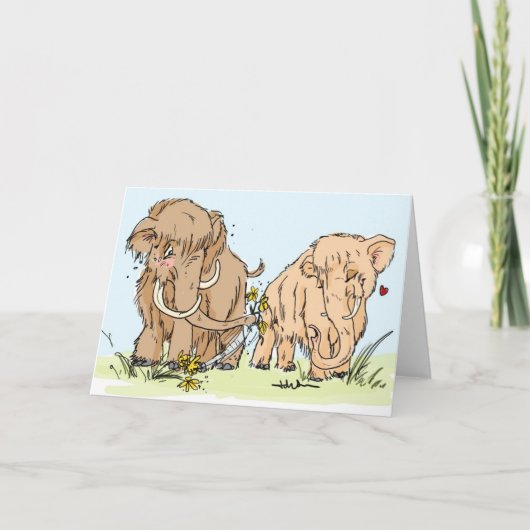 mammoet Valentijn Feestdagen Kaart (Voorkant)