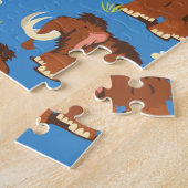 Mammoetpatroon cute cartoon. legpuzzel (Zijkant)
