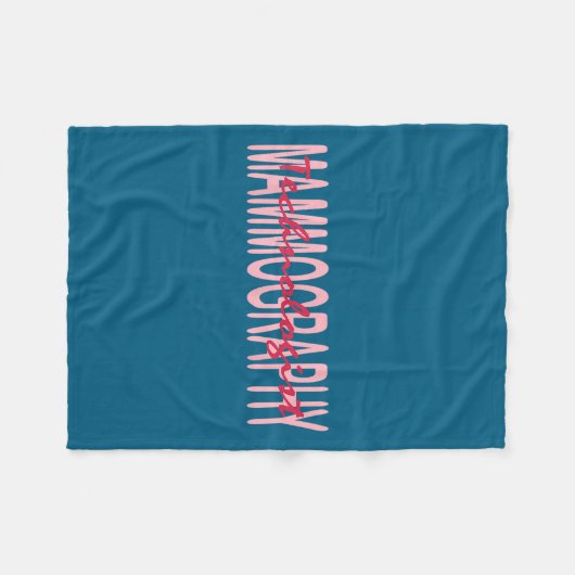 Mammography Techs Technologist Mammo Technologist  Fleece Deken (Voorkant (Horizontaal))