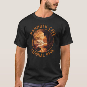 Mammoth Cave Nationaal Park Retro Distressed Circl T-shirt