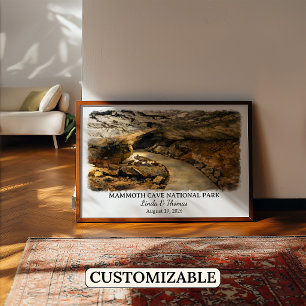 Mammoth Cave National Park Kentucky Aquarel Poster