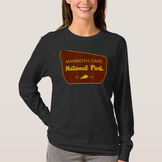 Mammoth Cave National Park Kentucky Natuur Distres T-shirt (Voorkant)