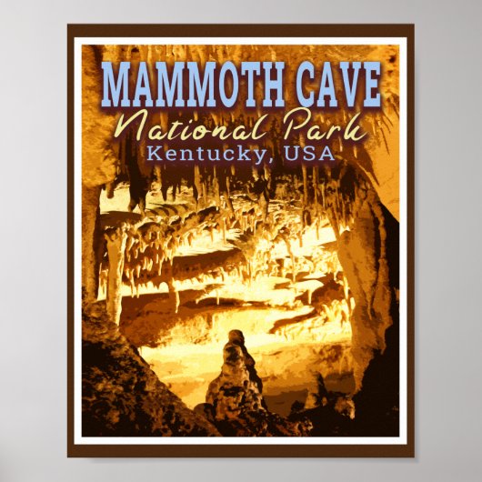 MAMMOTH CAVE NATIONAL PARK - KENTUCKY USA POSTER (Voorkant)